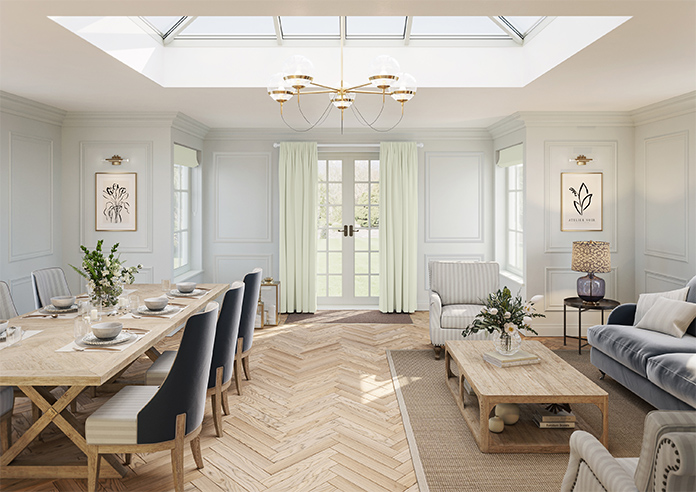 Kyoto Faux Silk, White - Made to Measure Curtains - Image 14